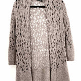 Eileen Fisher Women's Taupe Size L Open Front loose knit Cardigan