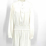 Rails Shawna Women's White Size L Shirt Cotton Dress