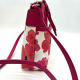 Dooney & Bourke White Pink Rectangular Floral Crossbody