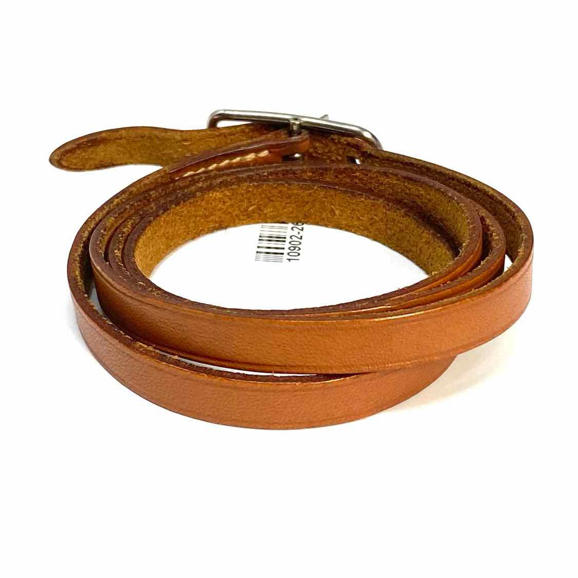 Hermes Leather Brown Wrap Buckle Bracelet