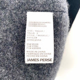 James Perse Women's Black Gray Size 2/M Collared Cardigan