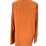 Vince Women's Light Brown Size M Silk Long Sleeve