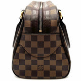 LOUIS VUITTON Duomo Coated Canvas Brown Boston Damier Ebene Satchel