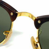 Ray Ban Dark Brown Clubmaster Sunglasses