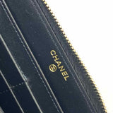 Chanel 2020 Filigree CC Long Leather Burgundy Black Continental Quilted Wallet