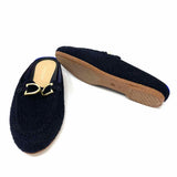 ROTHY'S Double Bit Loafer Women's Black Size 7.5 Flat Knit Horsebit Mules
