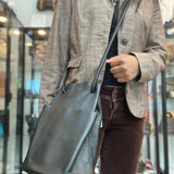 ARE Studio Tube Bag Black Crossbody Leather Bucket Bag