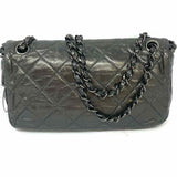 Chanel 2012 Medium Chain Me Charcoal Quilted Calfskin Made in Italy Shoulder Bag