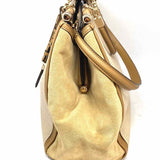Coach Madison Pinnacle Caroline Beige Pebbled Leather Satchel