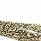 Estate 925 Sterling Silver Chain 18" Layered Necklace