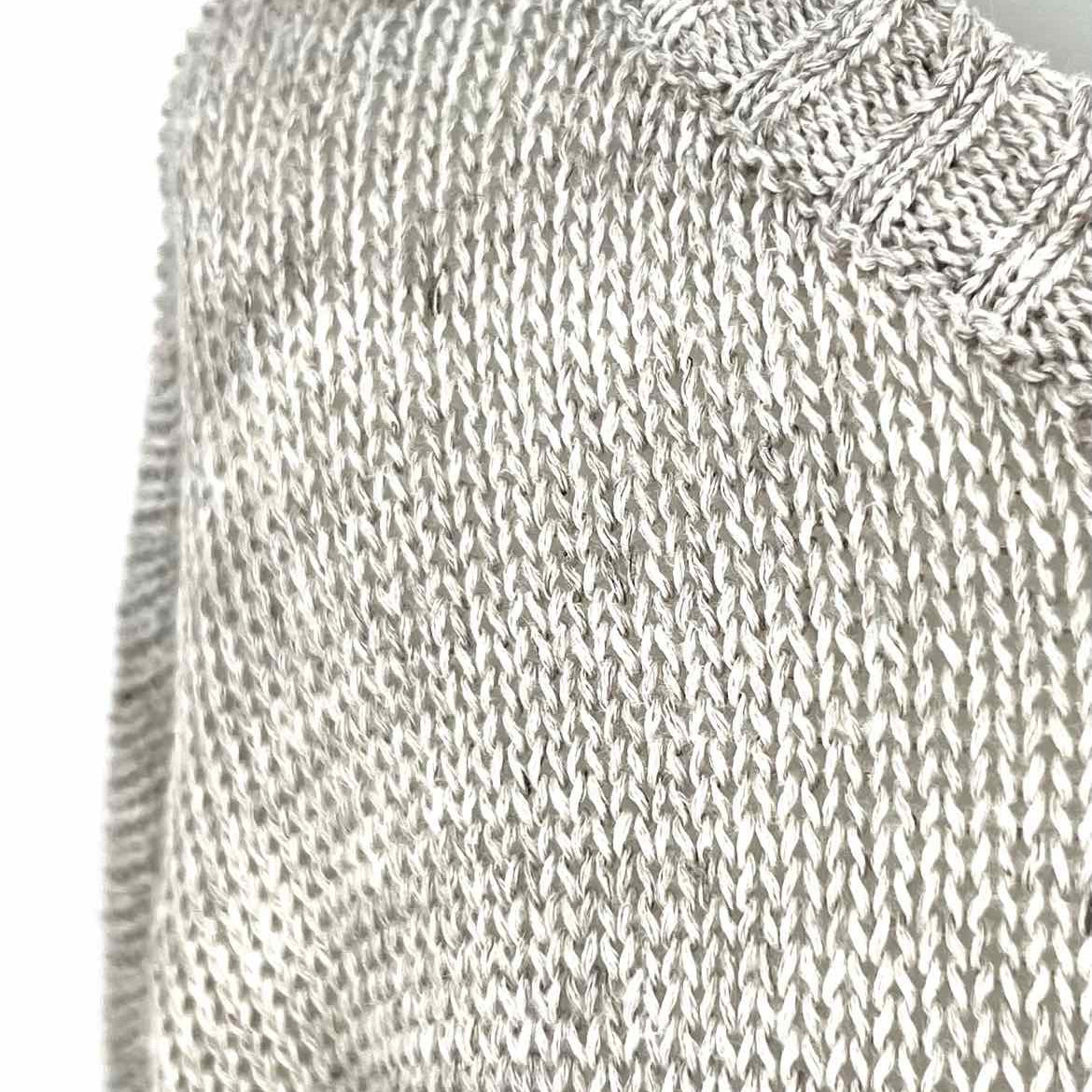 Eileen Fisher Women's Gray Size PM Crew Knit Sweater