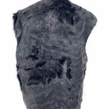 Women's Black Size L Fur Vest