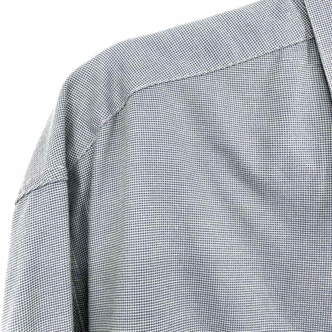 Ermenegildo Zegna Men's Navy White Size XL Stripe Button Down Long Sleeve Shirt