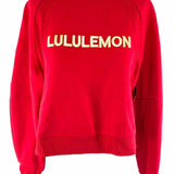 Lululemon Lunar New Year Scuba Women's Red Size XS/s Crew Logo Sweatshirt
