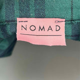 Nomad Women's Green Size M Button Down Flannel Plaid Long Sleeve