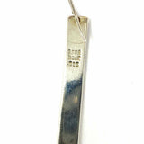 Anna Beck .925 Sterling Two-tone Bar Dangle Earrings