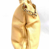 Coach Madison Beige Hobo Pebbled Leather Shoulder Bag