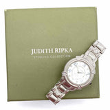 Judith Ripka Diamonique 925 Silver textured Watch