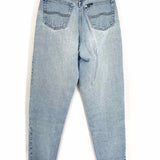 Faconnable Vintage Patch Women's Light Blue Sz 27 High Waisted Distressed Jeans