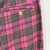 maeve Women's Pink Size 6 Wide Leg Plaid Pants