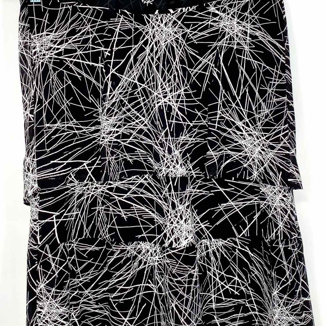 Diane Von Furstenberg Women's Black Size P Halter Abstract Dress