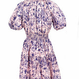 Rails Women's Pink Purple Size XS Puff Sleeve Abstract Dress