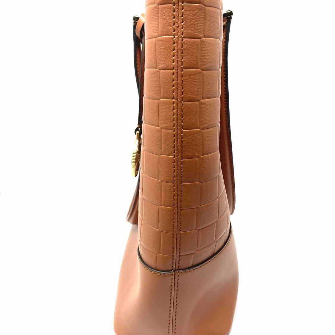 BRUNO MAGLI Brown Tote Easy Woven embossed Leather Shoulder Bag