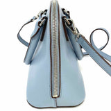 DKNY Bryant Blue Half Dome Leather Satchel