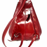 HOBO INTERNATIONAL Red Convertible Sling Lace Leather BackPack