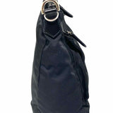 Gucci Vintage Nylon Black Zip Bamboo Top Handle Satchel