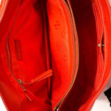 Tory Burch Marion Red Flap Logo Leather Shoulder Bag