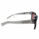 Prada Gray Rectangular Translucent SPR09Y Sunglasses