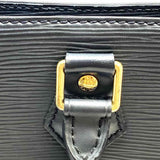 LOUIS VUITTON 2004 Sac Plat PM Black Epi Leather Tote