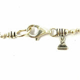 LAGOS 925 Silver & 18K Gold Two-tone Pendant 18" Knotted Diamond Necklace