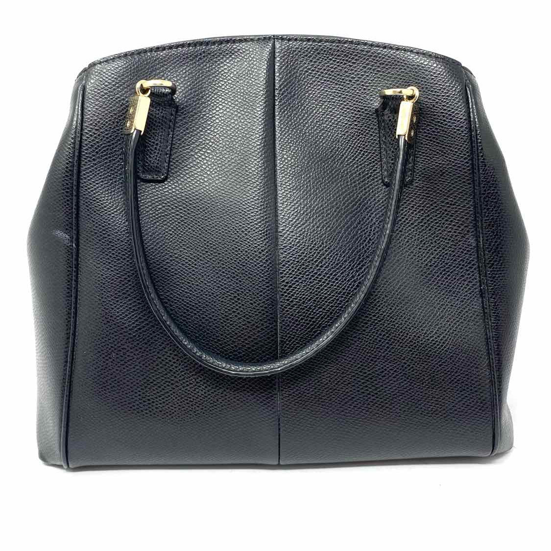 Coach Minetta Black Pebbled Leather Crossbody Tote