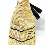 STELLA McCARTNEY Medium Raffia Beige Woven vegan leather Tote