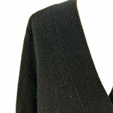 Vince Women's Black Size L Button Down Cashmere Cardigan