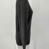 Halogen Women's Gray Size M V-Neck Cashmere Sweater