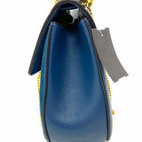 Chloe 2017 Drew Medium Cerulean Saddle Bag Suede Crossbody