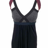 VPL Women's Black/Purple Size M Racerback Sleeveless