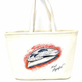 Chanel 2008-09 Mobile Art Collection by Karl Lagerfeld Canvas Off White Tote