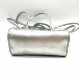 Telfar Small Shopping Bag Silver Mini Tote Leather Crossbody