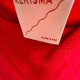 Kerisma Women's Red Size S/m Dolman Sleeve Viscose Blend Ribbed Sweater
