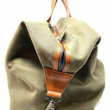 Holderness & Bourne The Buyers Cotton Twill Olive Duffle Bag