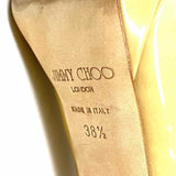 JIMMY CHOO Nova Women's Beige Size 38.5/8.5 Slingback Open Toe Heels