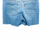 Levi's Women's Blue Size 33/16 Denim Distressed Shorts