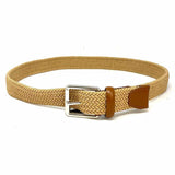 Cole Haan Waist Size Adjustable Beige Braided Belt