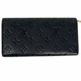 LOUIS VUITTON 2016 Emilie Black Envelope Empreinte Leather Made in Spain Wallet