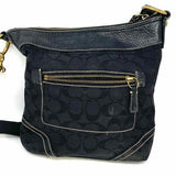 Coach Canvas Black Convertible Signature Crossbody