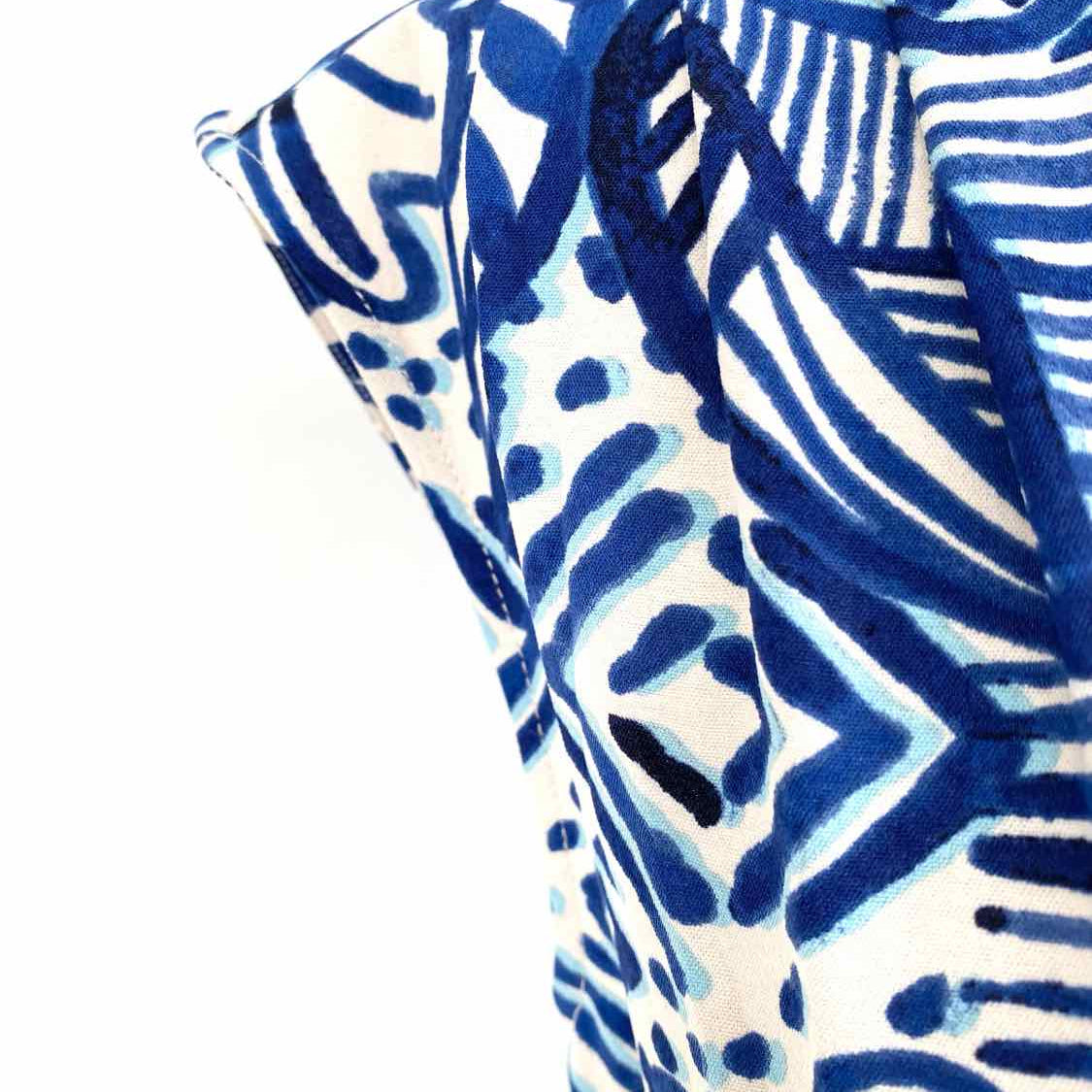 RACHEL ZOE Women's Blue Size XS Cinched Abstract Dress